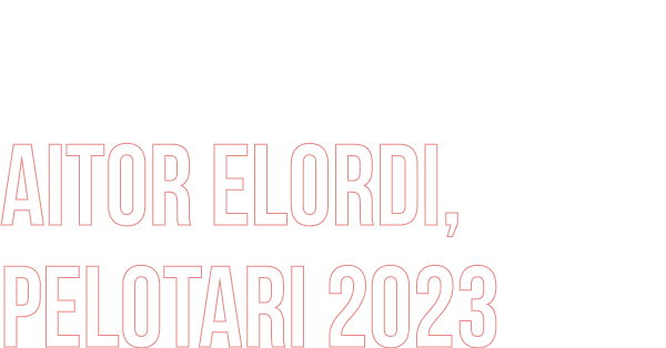 Aitor Elordi, pelotari 2023
