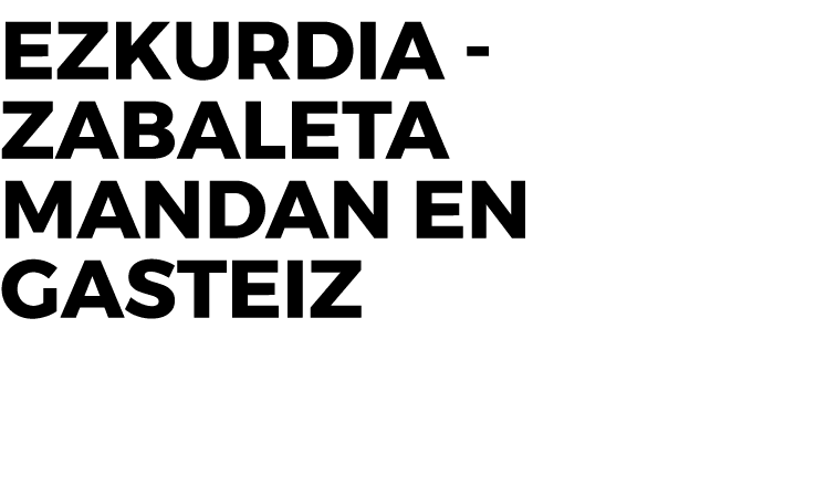 Ezkurdia - Zabaleta mandan en Gasteiz 