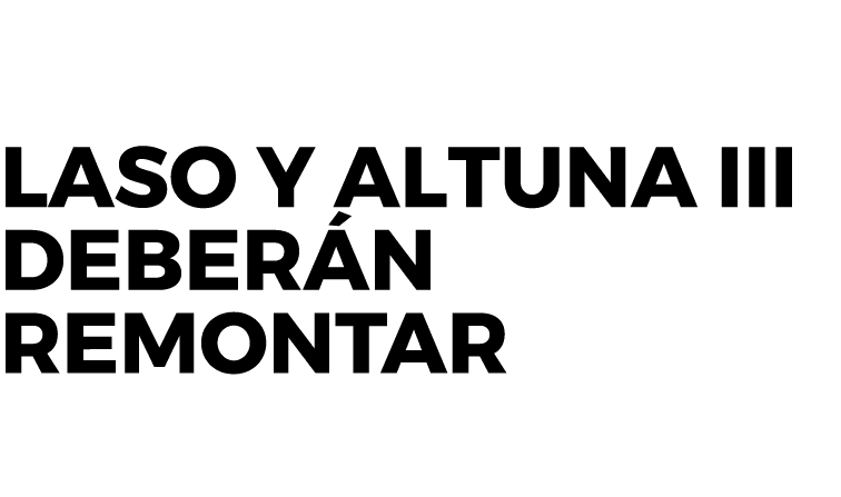 Laso y Altuna III deberán remontar