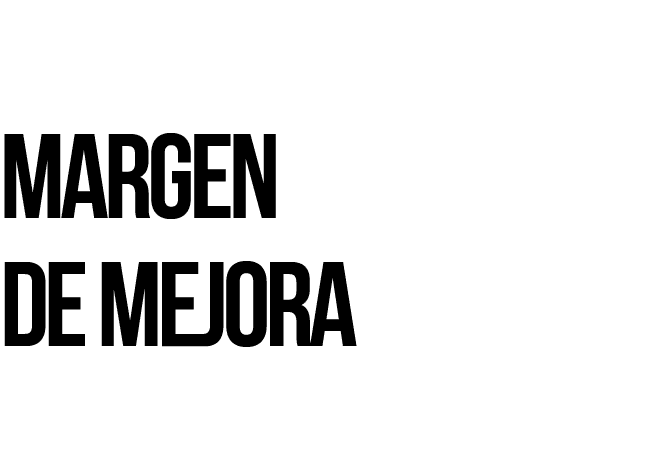 Margen de mejora