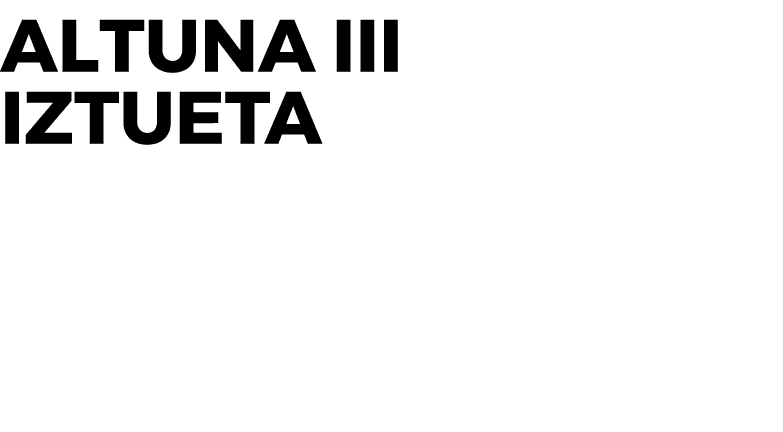 ALTUNA III IZTUETA