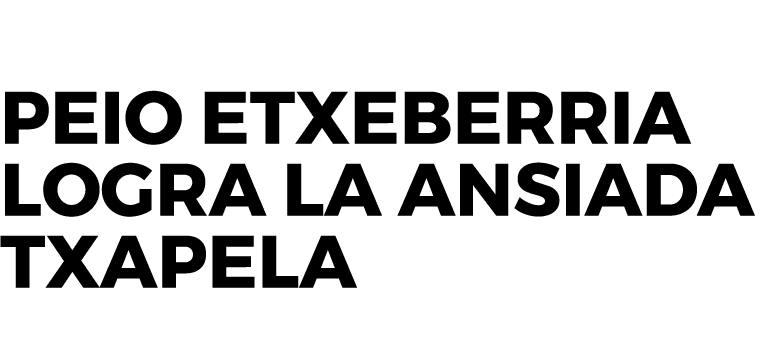 Peio Etxeberria logra la ansiada txapela