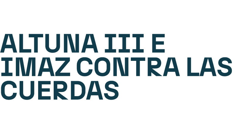 Altuna III e Imaz contra las cuerdas